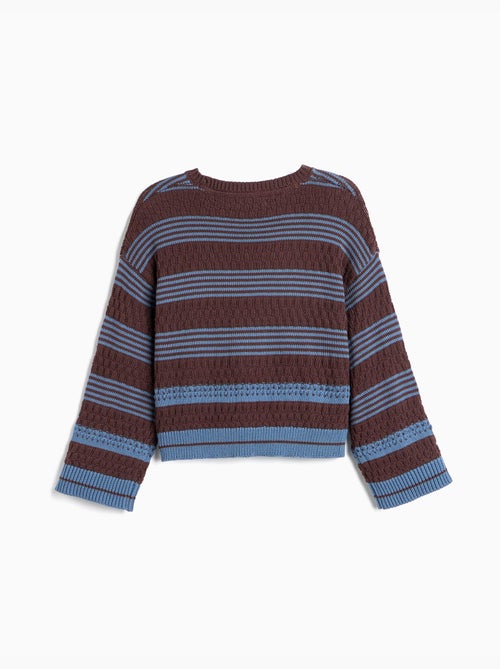 Maglione a righe lavorate a maglia, mo fashion - Kiabi