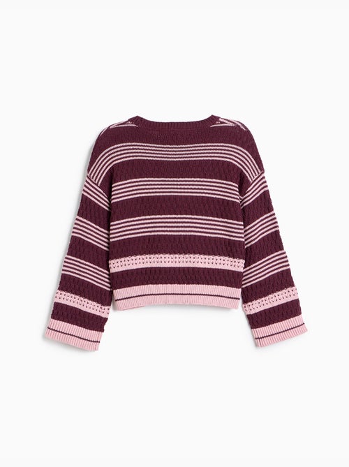 Maglione a righe lavorate a maglia, mo fashion - Kiabi
