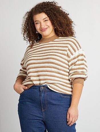 Maglione a righe