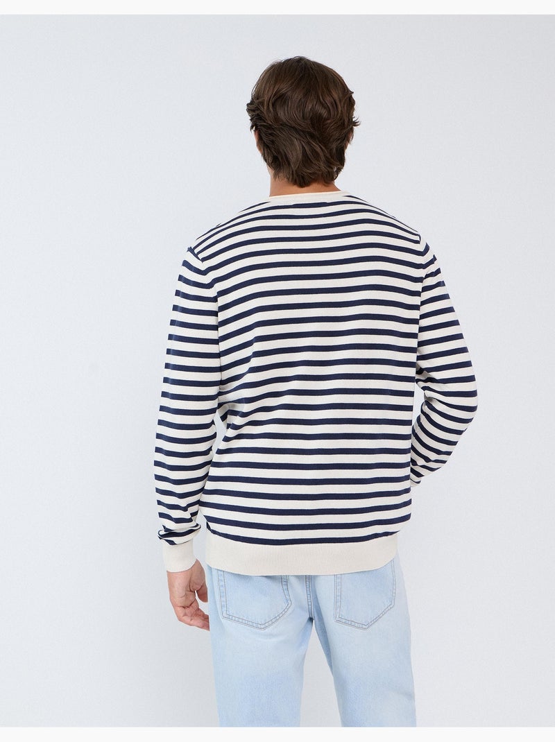Maglione a righe, mo fashion Bianco - Kiabi