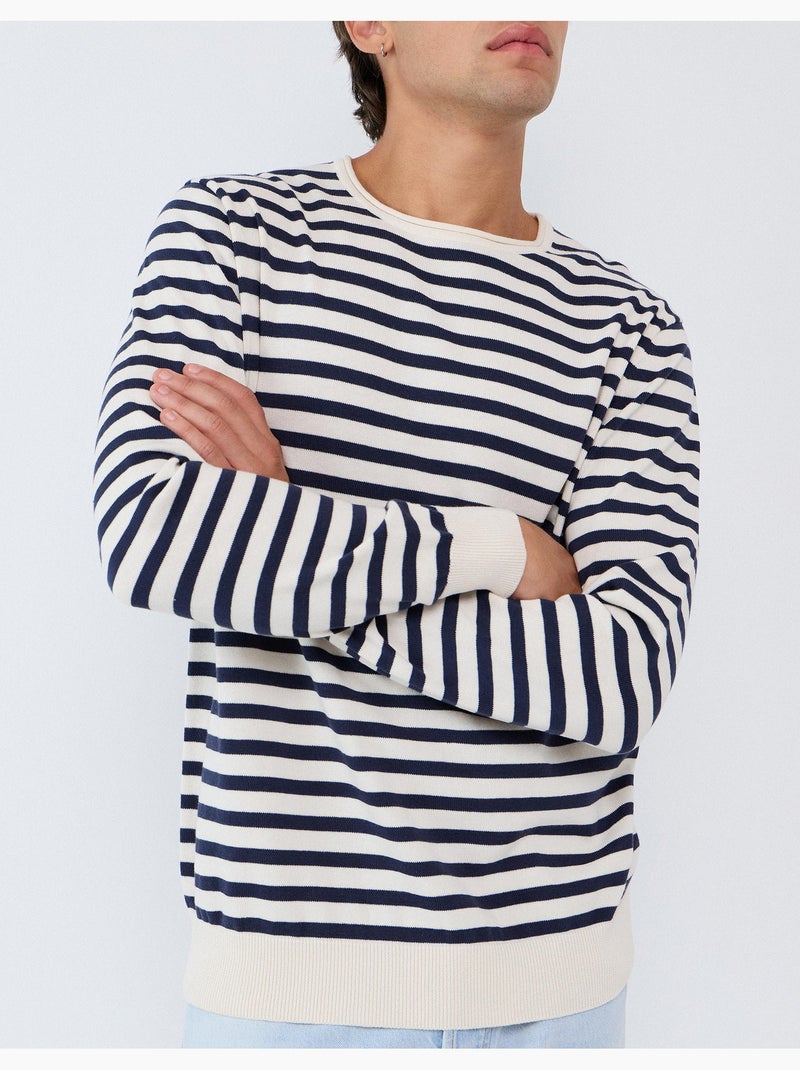 Maglione a righe, mo fashion Bianco - Kiabi