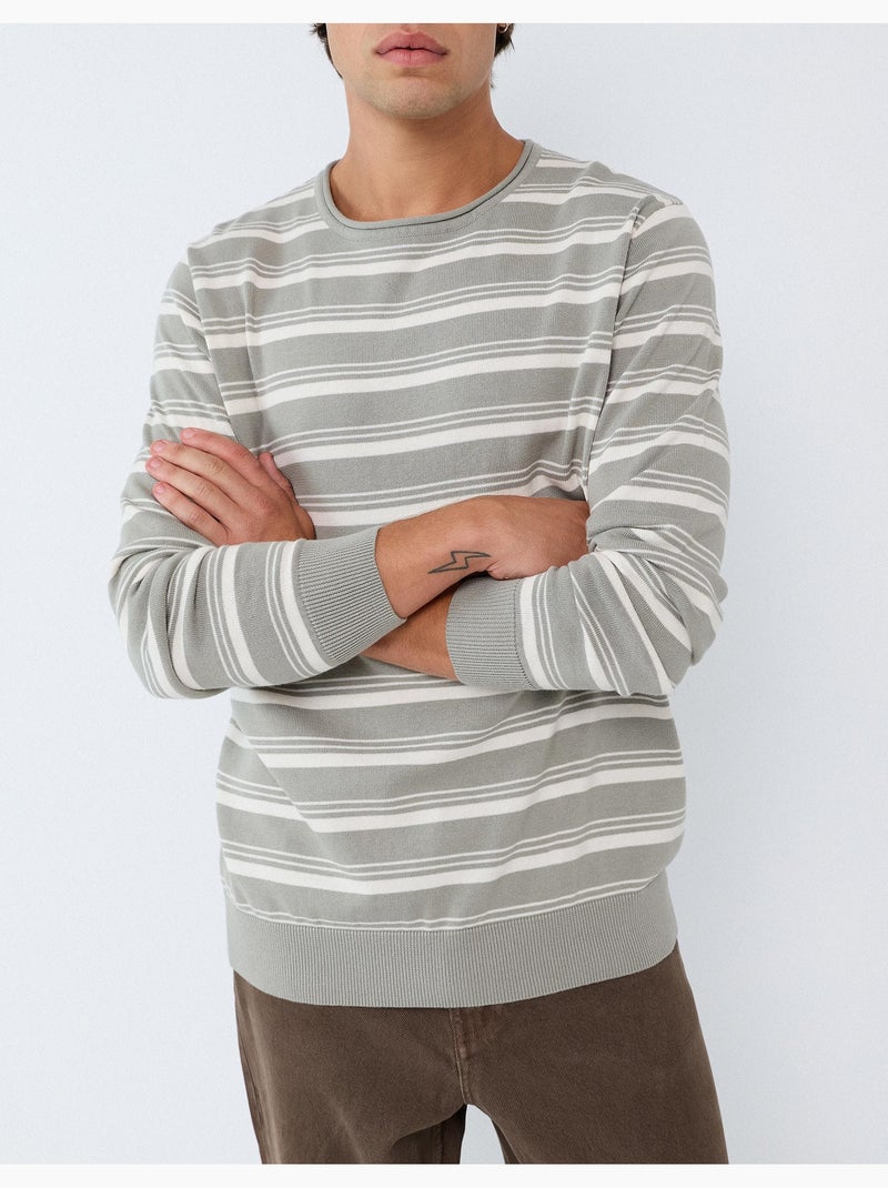 Maglione a righe, mo fashion Grigio - Kiabi