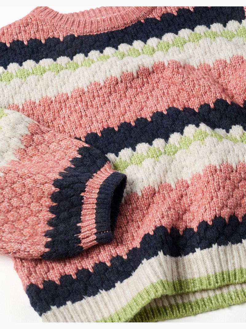 Maglione a righe Rosa - Kiabi