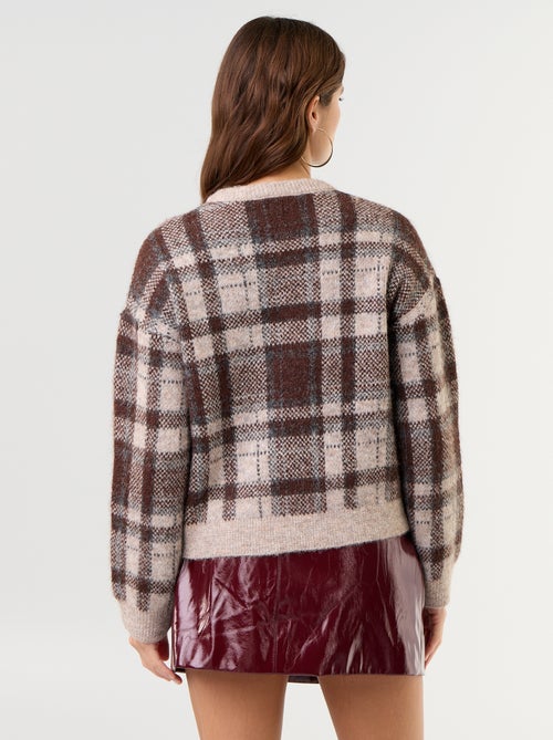 Maglione a rombi con scollo rotondo - Kiabi