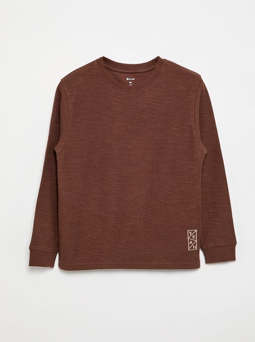 Maglione a tinta unita a maniche lunghe - Kiabi Maglione a tinta unita a maniche lunghe - Kiabi