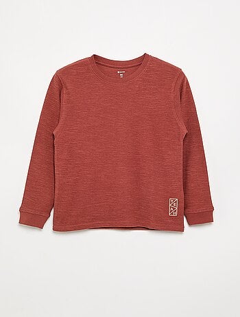 Maglione a tinta unita a maniche lunghe