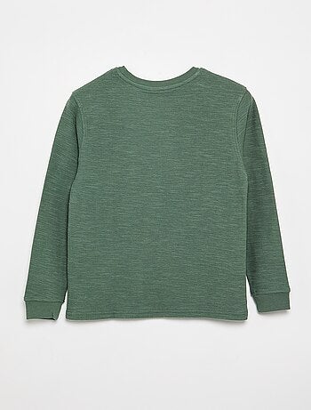 Maglione a tinta unita a maniche lunghe