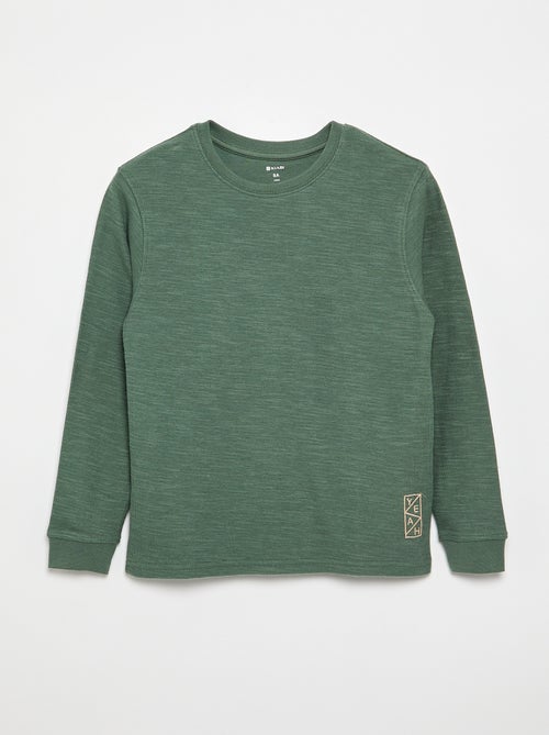 Maglione a tinta unita a maniche lunghe - Kiabi Maglione a tinta unita a maniche lunghe - Kiabi