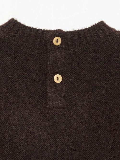 Maglione a tinta unita con piccolo ricamo "volpe" - Kiabi
