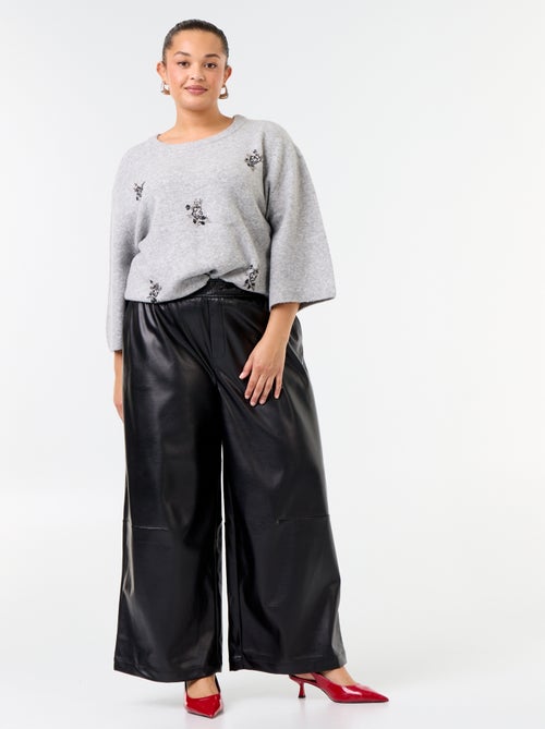 Maglione a tinta unita con strass - Kiabi Maglione a tinta unita con strass - Kiabi