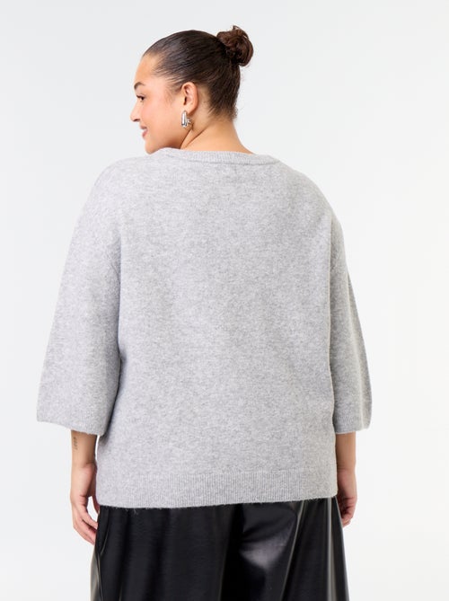 Maglione a tinta unita con strass - Kiabi Maglione a tinta unita con strass - Kiabi