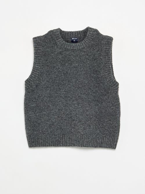 Maglione a tinta unita senza maniche - Kiabi