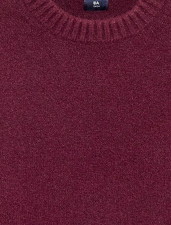 Maglione a tinta unita senza maniche