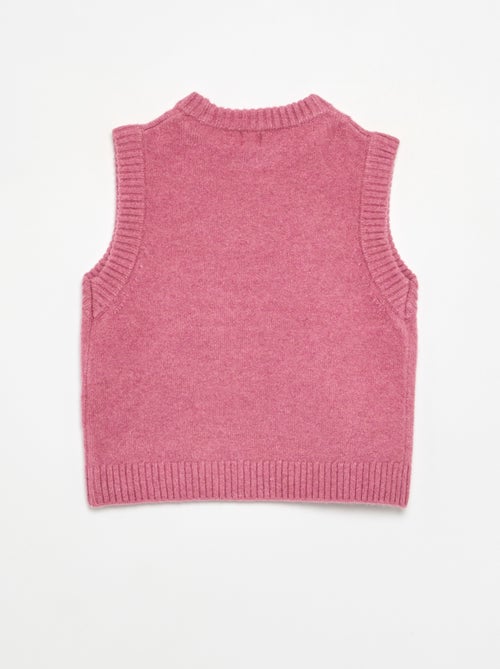 Maglione a tinta unita senza maniche - Kiabi
