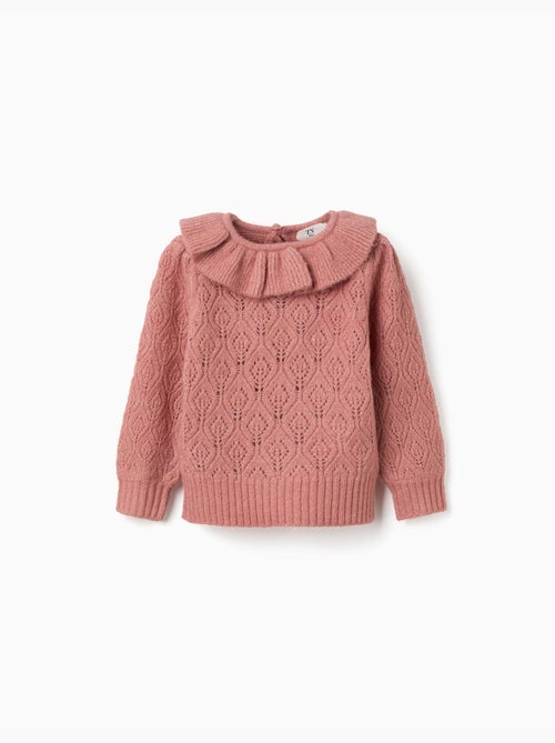 Maglione a traforo con colletto arricciato - Kiabi Maglione a traforo con colletto arricciato - Kiabi