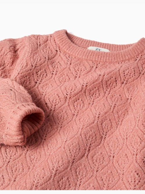 Maglione a traforo con maniche a palloncino - Kiabi
