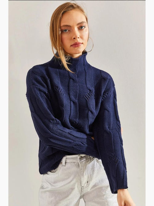 Maglione a trecce a collo alto lucci - Kiabi Maglione a trecce a collo alto lucci - Kiabi
