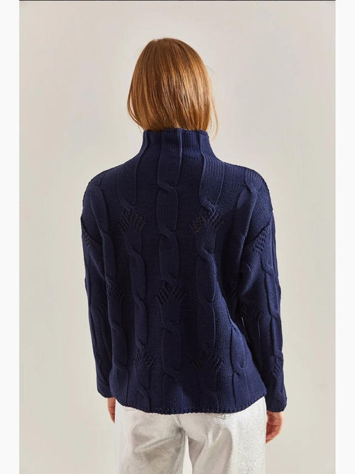 Maglione a trecce a collo alto lucci - Kiabi Maglione a trecce a collo alto lucci - Kiabi