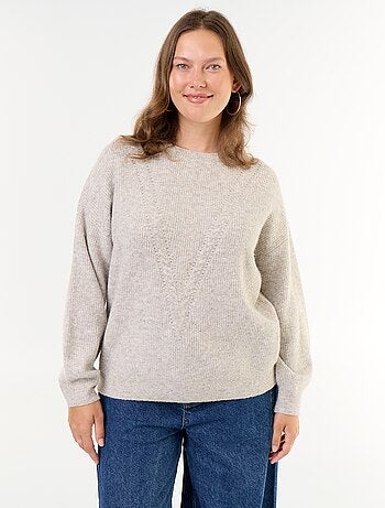 Maglione a trecce