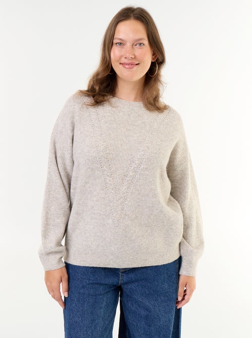 Maglione a trecce - Kiabi