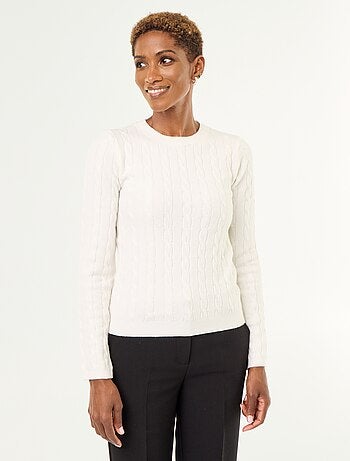Maglione a trecce