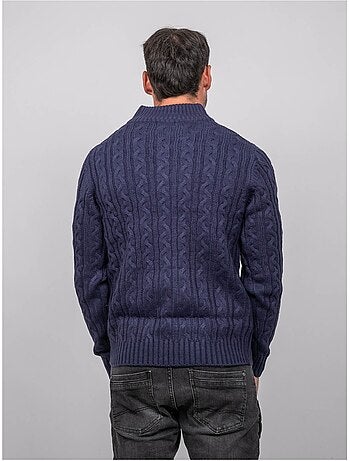 Maglione a trecce con collo alto lagow