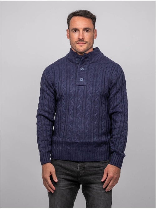 Maglione a trecce con collo alto lagow - Kiabi