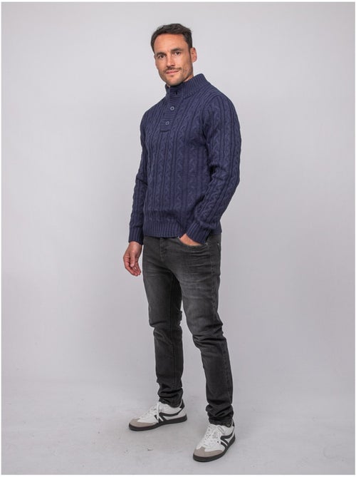 Maglione a trecce con collo alto lagow - Kiabi