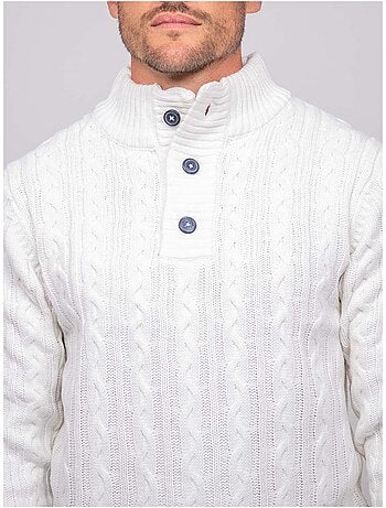 Maglione a trecce con collo alto lagow