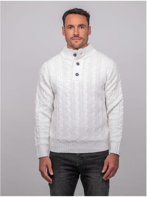 Maglione a trecce con collo alto lagow - Kiabi