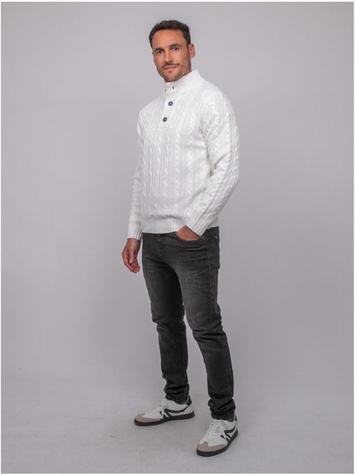 Maglione a trecce con collo alto lagow - Kiabi