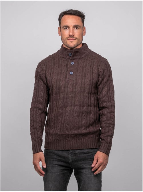Maglione a trecce con collo alto lagow - Kiabi