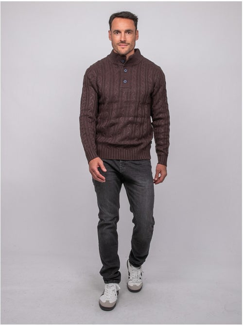 Maglione a trecce con collo alto lagow - Kiabi
