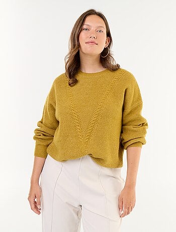 Maglione a trecce