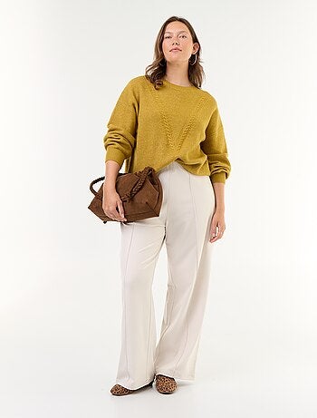 Maglione a trecce