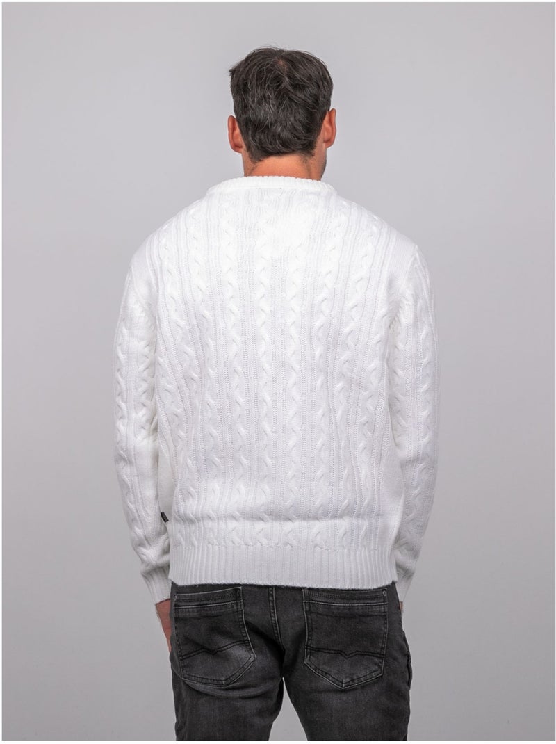 Maglione a trecce girocollo lalor Ecru - Kiabi