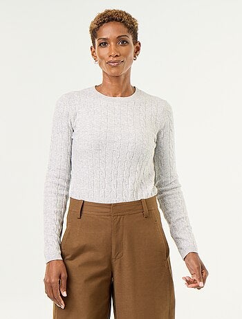 Maglione a trecce
