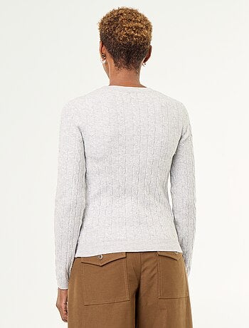 Maglione a trecce