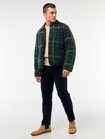 Maglione a trecce grosse tinta unita