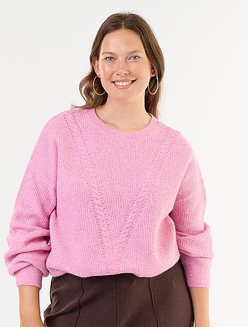 Maglione a trecce