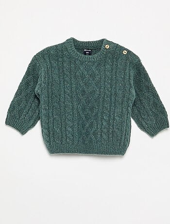 Maglione a trecce