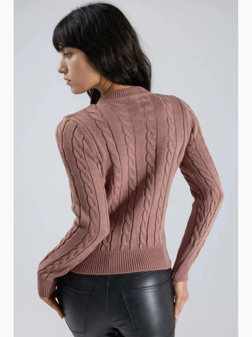 Maglione aderente a trecce my fashion - Kiabi