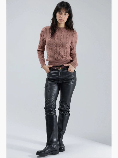 Maglione aderente a trecce my fashion - Kiabi