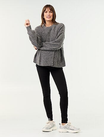 Maglione allattamento in misto lana