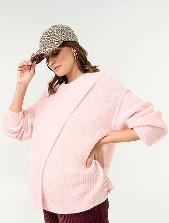 Maglione allattamento in misto lana