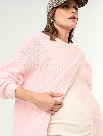 Maglione allattamento in misto lana