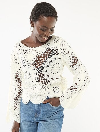 Maglione all'uncinetto