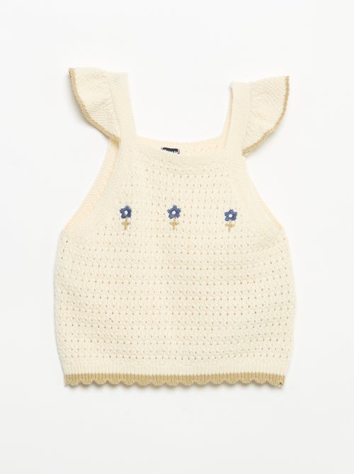 Maglione all'uncinetto senza maniche - Kiabi