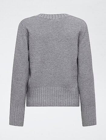 Maglione ampio a coste 'JDY' tinta unita