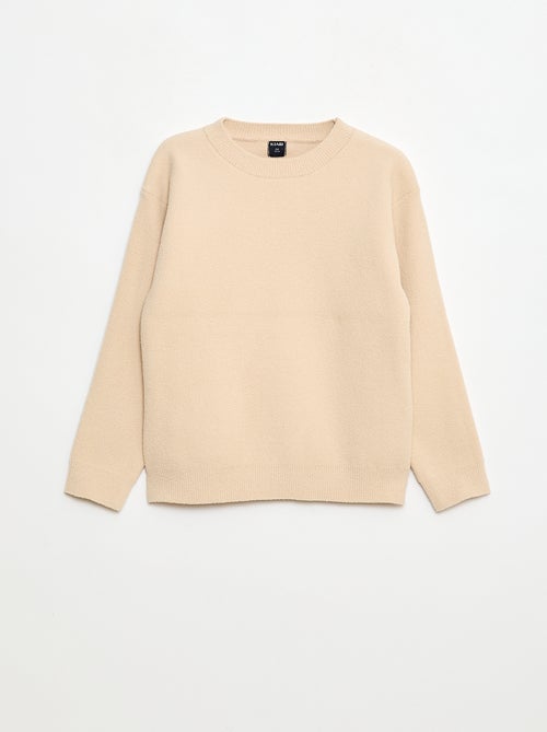 Maglione ampio girocollo tinta unita - Kiabi